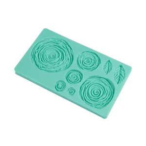 Silicone rose flower cake mold fondant baking chocolate tool for DIY decorating crafts 1pc