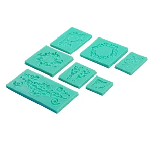 European relief silicone mold set for fondant cake decorating, chocolate and baking supplies.