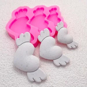 Heart Angel Wings Silicone Mold DIY Fondant Candy Baking Cake Decoration Chocolate Silicone Mold