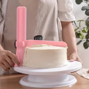 Raschietto per torta regolabile in altezza lisciante per glassa fondente accessori dolci