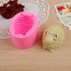Süße Schaf Silikonform für Fondant Backen Handwerk DIY Gips Aromatherapie Werkzeug Detail