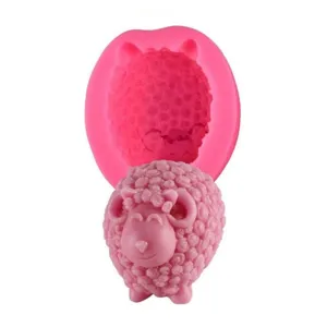 Silikon Schaf Form fuer Fondant Backen und handgemachte Aromatherapie Gips Handwerk.