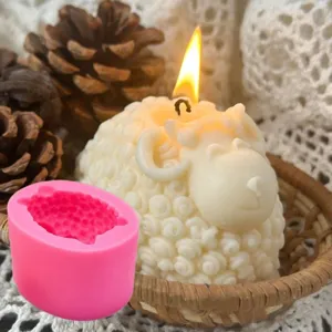 Süßes Schaf Silikonform Fondant Kuchen Backwerkzeug Für Handgemachte Aromatherapie Kerze Gips Seife Handwerk Herstellung