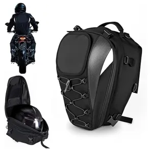 Wasserdichte Motorrad Hecktasche und großer Helm Rucksack für Motorradfahren und Reisen