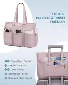 Damen Mehrfachtaschen Handtasche Reise Business Laptop Schultertasche grosse Kapazitaet