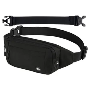 Men Waist Bag Waterproof Oxford Cloth Chest Bag Casual Travel Multi-Pocket Fanny Pack Sport Running Hip Pouch