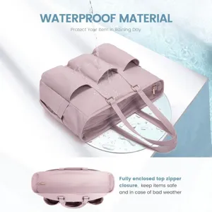 Wasserdichte Damen Tote Bag groesse Kapazitaet Laptop Handtasche Business Umhaengetasche.