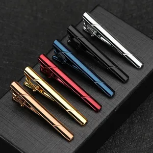 Ensemble de pinces a cravate metalliques classiques pour hommes, detail habille chic