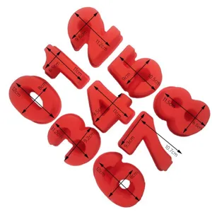 Set di stampi per torta con numeri in silicone 0-9 per dolci fai da te, compleanno.