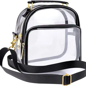 Transparente PVC Umhängetasche Für Damen Klares Jelly Umhängetasche Wasserdichte Lässige Tägliche Handtasche Mit Reißverschluss