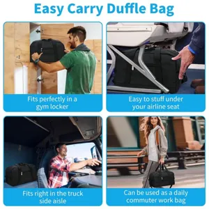 Small sports duffel bag portable travel shoulder gym bag for daily commute and outdoor trips