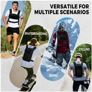 Detailed view of tactical chest bag and hydration backpack used in various outdoor sports scenarios.