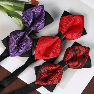 Elegante set di papillon jacquard formale da uomo per matrimonio e grande festa