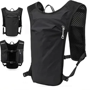Breathable cycling and running hydration backpack, lightweight sports vest for outdoor hiking.