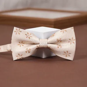 Men Women Fashion Wedding Bowtie Classic Floral Pattern Jacquard Suit Shirt Neckwear Elegant Party Bow Tie Accessory