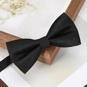 Men's Classic Jacquard Bow Tie Formal Business Wedding Groom Tuxedo Bowtie Adjustable Neckwear Accessory