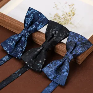 Classic Mens Fashion Polyester Silk Jacquard Bow Tie Formal Wedding Business Suit Tuxedo Neckwear Accessory