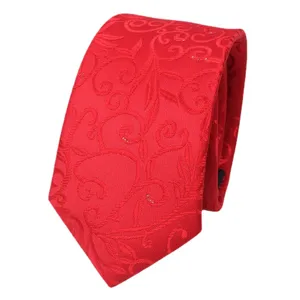 Elegante corbata roja con motivos para hombre traje de boda de negocios estilo lujo elegante.