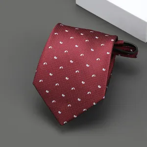 Corbata roja con cremallera para hombre y mujer boda de negocios detalle elegante