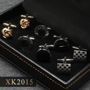 Ensemble de 4 paires de boutons de manchette homme pour chemise costume cadeau de luxe