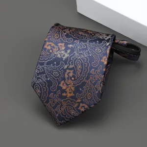 Corbata con Cremallera de Negocios para Hombre Seda Poliéster Rayada Formal Boda Fiesta Uso Diario Sin Nudo Corbata Estrecha