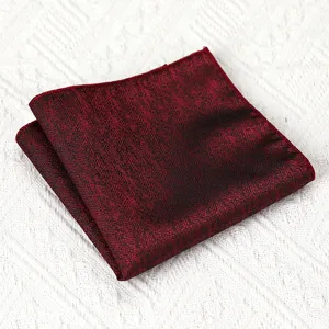 Bourgondische visgraat pochet voor heren, vintage pak zakdoek bruiloft accessoire.