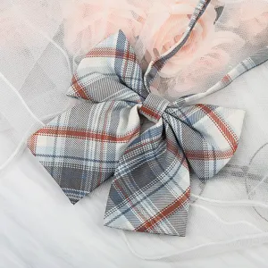 Japanese style plaid bow tie ribbon collar accessory for JK uniform, shirt and sailor suits.