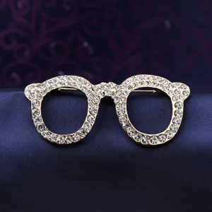 Vintage Men Rhinestone Brooch Alloy Suit Shirt Collar Pin Badge Business Fashion Clothing Accessories Jewelry