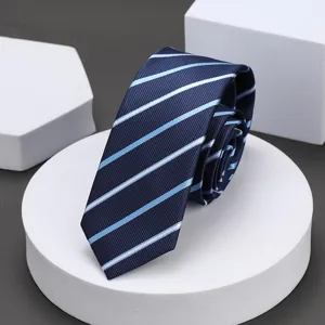Corbata estrecha a rayas de 5 cm para hombre, negocios, ocio y boda, estilo elegante diario