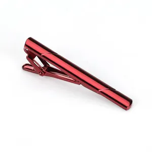 Pince à Cravate en Cuivre Minimaliste pour Hommes Costume d'Affaires Barre de Cravate en Métal Accessoires Formels