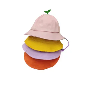 Carino cappello da sole per bambini con germoglio, design colorato per esterni protettivo.