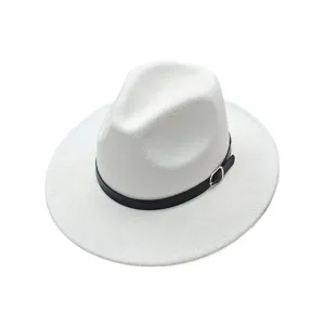 Witte vilt hoed western cowboy hoed zomer zonbescherming reizen buiten mode stijlvol
