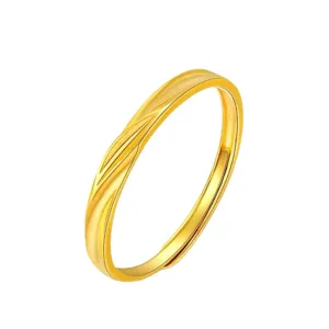 Gold Möbius Ring minimalist open finger ring stylish fashion jewelry for daily wear