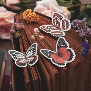 3D Butterfly Bookmarks Vintage Paper Page Markers Cute Stationery Reading Gifts for Book Lovers