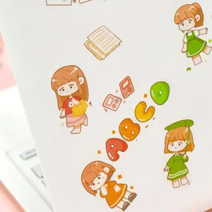 Lindos adhesivos decorativos DIY para diario de dibujos animados, pegatinas para portátiles.