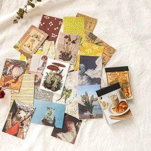 Vintage Material Paper Pack Creative DIY Scrapbooking Journaling Decoration Writing Paper For Notebook Album Stationery Arts Crafts