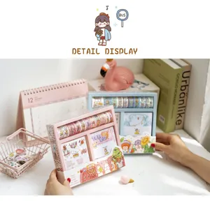 Washi Tape Aufkleber Notizblock Geschenkschachtel süße Märchen Serie DIY Tagebuch Set