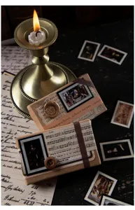 Retro famous painting memo cards vintage journal sticker material decorative stationery