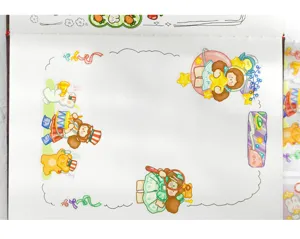 Cute hand-drawn PVC transfer stickers for DIY handbook decoration, 8 styles available.
