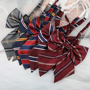JK uniform bow tie sailor suit ribbon neckwear Japanese style striped apparel accessory