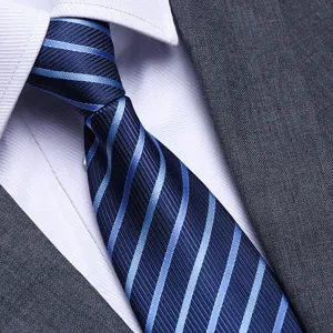 Men's Business Zipper Necktie Polyester Silk Solid Striped Paisley Formal Wedding Suit Neck Tie Fashion Accessory