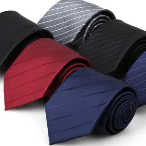 Men's classic formal business necktie multi-color assortment detailed product view