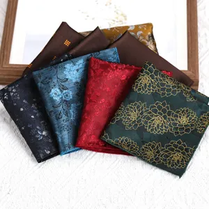Heren vintage bloemen pochet zakdoek voor zakelijke huwelijk pak borstzak accessoire