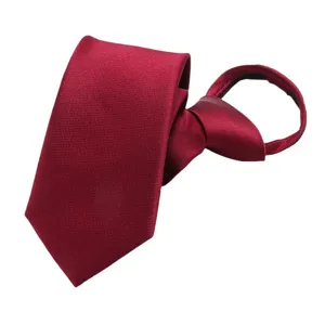 Cravatta con cerniera rossa per uomo e donna affari matrimonio abbigliamento formale cravatta