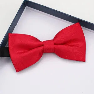 Classico farfallino rosso da uomo matrimonio abbigliamento formale elegante accessorio