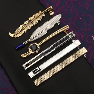Set fermacravatta uomo affari metallo spilla per cravatta accessori moda eleganti