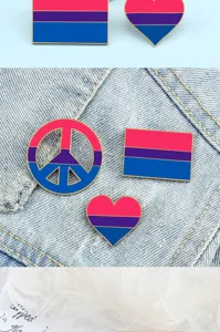 Colorful enamel brooch pins set featuring pride flag colors, cute alloy badge accessories.