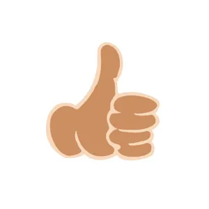 Leuke cartoon duim omhoog geemailleerde speld badge, creatieve legering broche kleding decor.