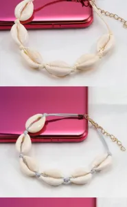 Handgemachte Muschel geflochtene Armband mit Karabinerverschluss, Hawaiian Strand Schmuck.