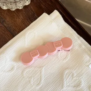 Pink cute hair clip side hairpin acetate hair styling accessory sweet daily headwear for women